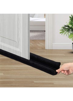 Buy Door Draft Stopper, Insulator Door Sweep, Weather Stripping, Noise Blocker, Strong Adhesive, Window Breeze Blocker Adjustable Door Sweeps (Black) in Saudi Arabia