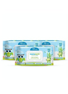 اشتري India's 1st Organic Bamboo Based Baby Wipes 72's Combo Pack 3's في الامارات