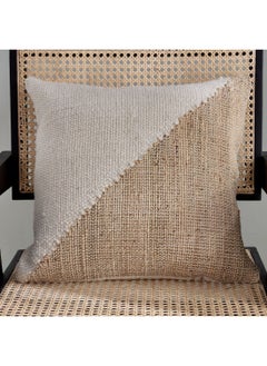 اشتري Mosaic Jute Diagonal Filled Cushion 45 x 45 cm في الامارات