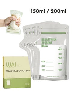 Buy 30 Pieces Breastmilk Storage Bag, Disposable Milk Storage Bag for Breastfeeding, No-Leak Milk Freezer Storage Pouches, 150ml / 200ml in Saudi Arabia