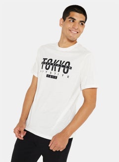 اشتري Tokyo Slogan Crew Neck T-Shirt في الامارات