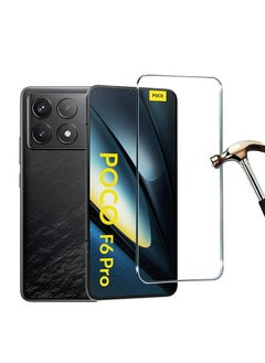 Buy Screen Protector for Xiaomi Poco F6 Pro, 9H Hardness HD Clarity  Scratch Resistant Bubble Free Anti-Fingerprints，Tempered Glass Screen Protector Full Screen Coverage for Xiaomi Poco F6 Pro 5G in Saudi Arabia