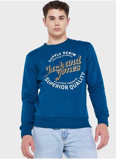 Buy Logo Crew Neck Sweatshirt in UAE