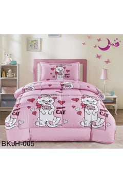 Buy Children's Quilt Set with Graphic Design Middle Filling Fabric Material 160 x 210 cm in Saudi Arabia