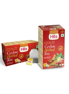 Buy Organic Tulsi, Ginger, Turmeric & Cinnamon Herbal Tea, 25 Tea Bags per Pack with Abundant in antioxidants, anti-inflammatory and detoxing properties in UAE