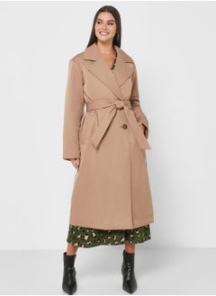 Buy Pocket Detail Longline Coat in Saudi Arabia