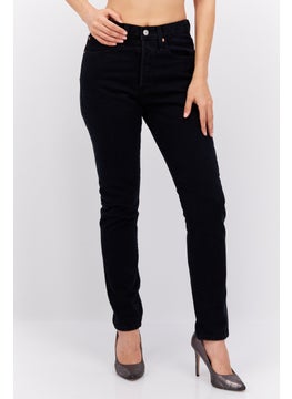 Buy Women Skinny Fit Solid Stretchable Denim, Black in UAE