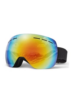 Buy Ski Goggles, Winter Snow Sports Snowboard Goggles, Framless Anti-Fog Spherical Interchangeable Lens 100% UV Protection ski equipment in UAE