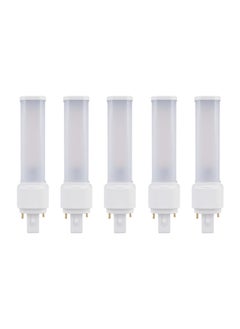 Buy Osram Dulux D LED D26 EM  9W 840 G24D-3, 4000k Cool white , 2 PIN Bulb - Pack of 5 in UAE