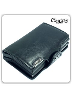 Buy Classic Milano Wallet for men Premium Quality PU Mens Wallet Auto Cardholder (Black) by Milano Leather in UAE