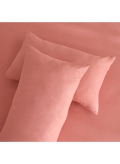 اشتري Derby 2-Piece Solid Microfiber Pillowcase Set 45 X 70 Cm في الامارات