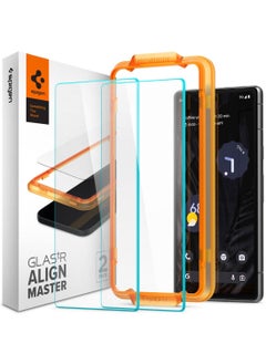 اشتري Align Master Pixel 7a Screen Protector Tempered Glass with Easy Install Tray [2 PACK] في الامارات