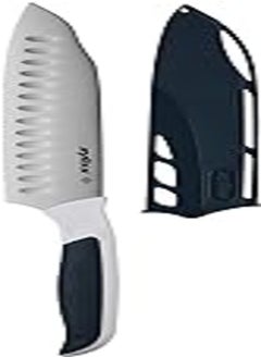 اشتري Zyliss E920212 Comfort Santoku Knife | 18 cm/7 Inch | Japanese Stainless Steel | Black/White | Kitchen Knife/Vegetable Knife/Chopp Inchg Knife | 5 Year Guarantee, Dishwasher Safe في مصر