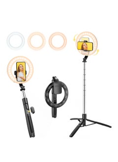 Buy Video Light, LED Camera Light Computer Video Conference Light, Portable Selfie Light High Power 3000mAh Rechargeable/CRI 95+/3 Lights Modes/3 Bases for Phone, iPhone, Zoom, Picture, Makeup (with Clip) in UAE