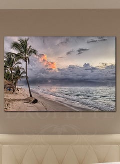 Buy Beautiful Beach View Scene Decorative Wall Art Wall Decor Card Board MDF Home Decor 60CM x 40CM in Saudi Arabia