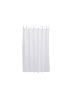 Buy Athens Shower Curtain | Polyester | 180x180cm | White | Color Fast in UAE