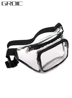 Buy Clear Pocket Pack, Multifunctional Waterproof Transparent Waist Bag,  Clear Bag with Adjustable Belt Bag for Work Travel Sporting Event in UAE