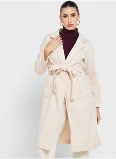 Buy Belted Long Coat in UAE