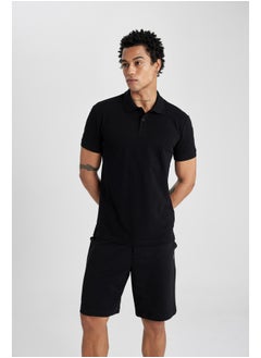 Buy Man Slim Fit Polo Neck Short Sleeve Knitted T-Shirt in Egypt