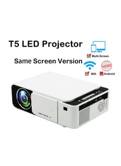 Buy Borrego T5 Portable WIFI LED Mini Projector 2200 Lumens 30K Hours Multicolor in UAE