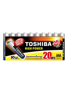 Buy High Power LR6 Gcp Mp AAA Battery 20 Pieces in UAE