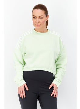 اشتري Women Sportswear Fit Long Sleeves Training Sweatshirt, Lime في الامارات