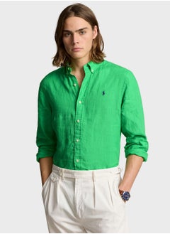 Buy Slim Fit Linen Shirt in Saudi Arabia