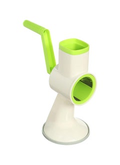 اشتري Multi Function Fruit And Vegetable Slicer White And Green في مصر