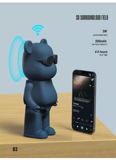 Buy New B2 Teddy Bear Bluetooth Speaker Home Subwoofer B3 Moran trumpet in UAE