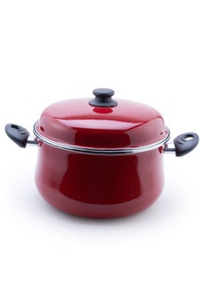 Buy Cooking Pot With Glass Lid size 24 in Saudi Arabia