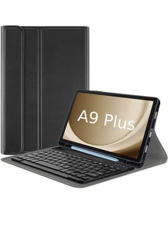 Buy Keyboard Case For Samsung Galaxy A9 Plus 11 Inch, Slim Flip with Removable Wireless Keyboard Stand Case Cover For Samsung Galaxy A9 Plus 11 Inch, Black in UAE