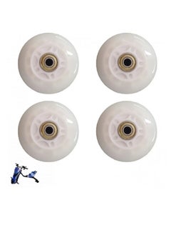 Buy Electric scooter drifting wheels set of 4 pieces-white in Saudi Arabia