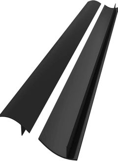 Buy Oasisgalore 21 Inches Black Gap Filler Kitchen Adjustable Silicone Gap Cover for Stove Counter - Kitchen Stove Heat Resistant Cover Easy Clean in Saudi Arabia