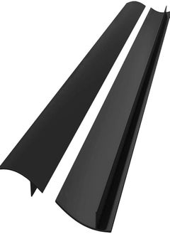 Buy Oasisgalore 21 Inches Black Gap Filler Kitchen Adjustable Silicone Gap Cover for Stove Counter - Kitchen Stove Heat Resistant Cover Easy Clean in Saudi Arabia