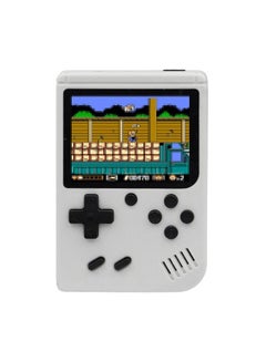 Buy Portable Handheld Game Console with Gamepad 3 inch Full-color Screen Built-in 400 Retro Games 1020mAh Battery Support AV Output White in Saudi Arabia