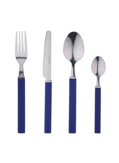 اشتري FUNNY BLUE STAINLESS STEEL COLORED HANDLE 24PCS CUTLERY SET في الامارات