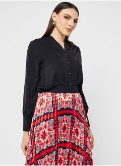 Buy Ruched Detail Button Down Top in UAE