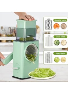 Buy Kitchen 3 in 1 Vegetable Cutter, Stainless Steel Panel, Vegetable Chopper Slicer in UAE