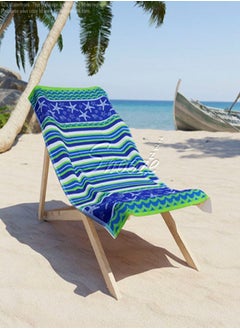 اشتري Snooze Beach towel, 170*90 cm, blue star design في مصر