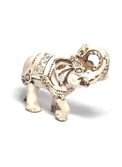 Buy immatgar Decorative Egyptian souvenirs gift handmade Home decor collectibles Sculptures animals (Elephant 3- White - 7.5 CM Long) in Egypt