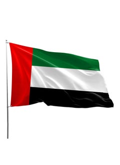 اشتري UAE Flag United Arab Emirates National Day Count Satin Flag 1.5 meter, Long Lasting For Indoor & outdoor Use For Building And Car decoration  90x150cm في الامارات