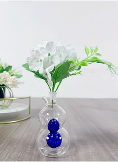 Buy Handmade Home Decorative Multi Layers Mini Glass Vase For Plants and Flowers in UAE