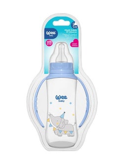 Buy Baby Feeding Bottles With Grip 270 ml - Round Feeding Bottle Teat For 6-18 months in UAE