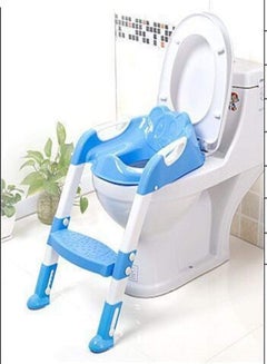 Buy Folding Baby Potty Training Toilet Chair With Adjustable Ladder Children Kids Boys Girls Potty Seat Anti-Slip Pedals Toilets in UAE