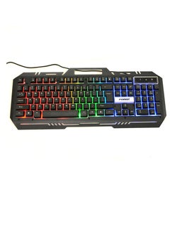 Buy FV-Q307 Rainbow Backlit Metal Gaming Keyboard in UAE