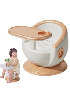 Buy Baby Dining Chair, Portable Baby Mini High Chair,Multifunctional Baby Chair with Removable Tray for Feeding Eating,1-6 Years Baby Toddler Children Floor Chair,Upholstered with sound (Gold) in UAE