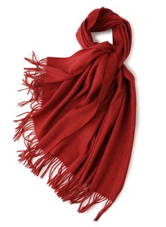 اشتري Solid Warm Thickened Lambswool Scarf في الامارات