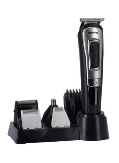 اشتري 11-IN-1 Rechargeable Grooming Set With 6 Interchangeable Heads And 4 Comb Attachments Includes a Charging Stand, Cleaning Brush, USB Cable في الامارات