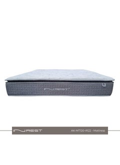 Buy INREST 22 Hotel Medical Mattress - Single Size (120*200 cm), 30 cm Height, Pocket Spring System for Even Weight Distribution, High-Quality Foam for Comfort and Back Support, Anti-Bacterial, Vibration Isolation in Saudi Arabia