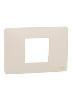 Buy Unica Studio 1-Gang Cover Frame 2 Modules, Beige in Egypt